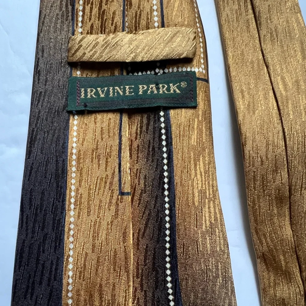 Irvine Park tie men’s handmade silk tie vintage geometric mid-century abstract
